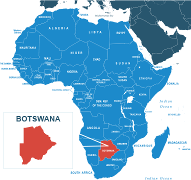 Parcel delivery to Botswana