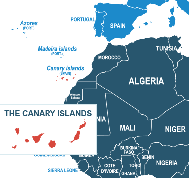 Parcel delivery to Canary Islands