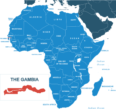 Parcel delivery to Gambia