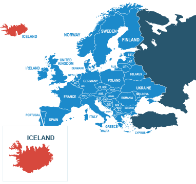 Parcel delivery to Iceland