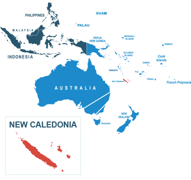 Parcel delivery to New Caledonia