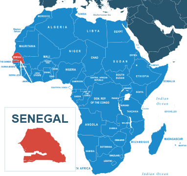 Parcel delivery to Senegal
