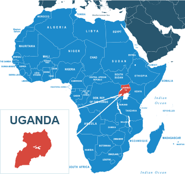 Parcel delivery to Uganda