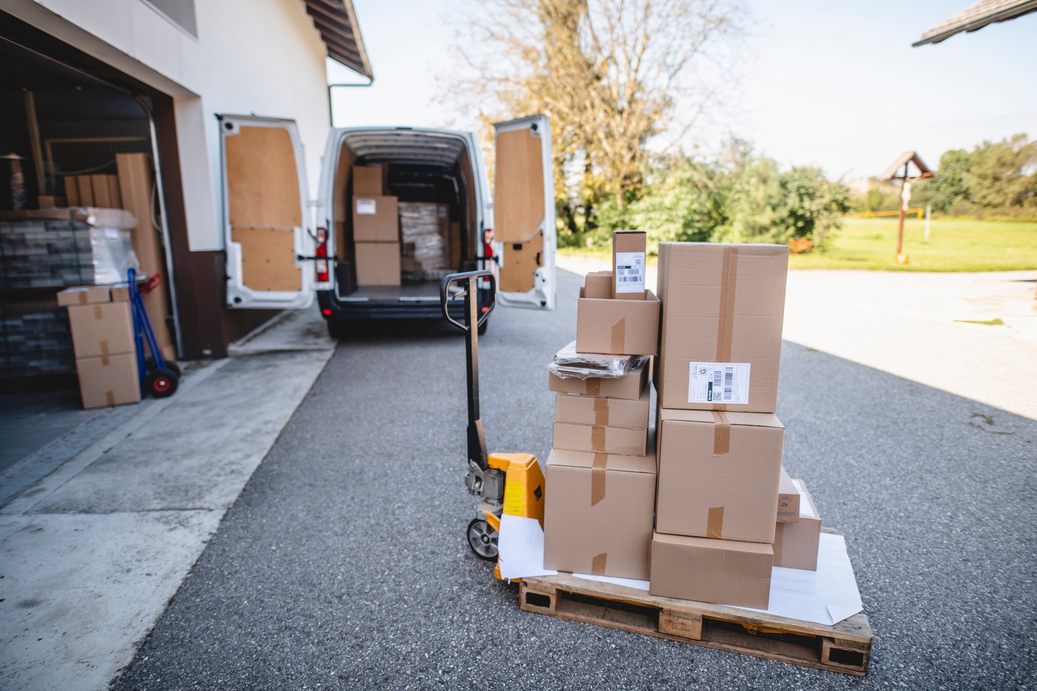 Boxes on pallet