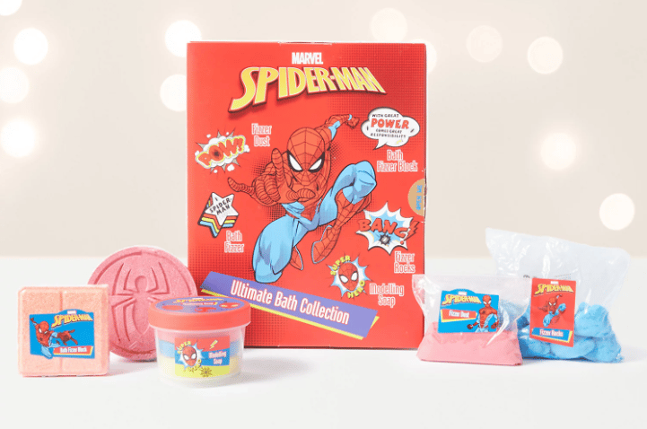 Spiderman bath bomb set