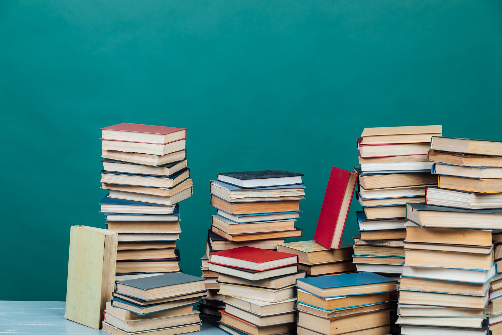 stacks of books