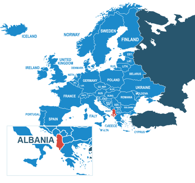 Parcel delivery to Albania