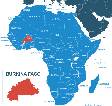 Parcel delivery to Burkina Faso