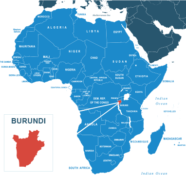 Parcel delivery to Burundi