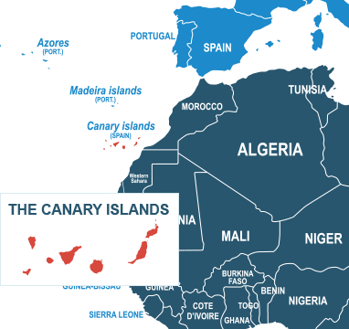Parcel delivery to Canary Islands