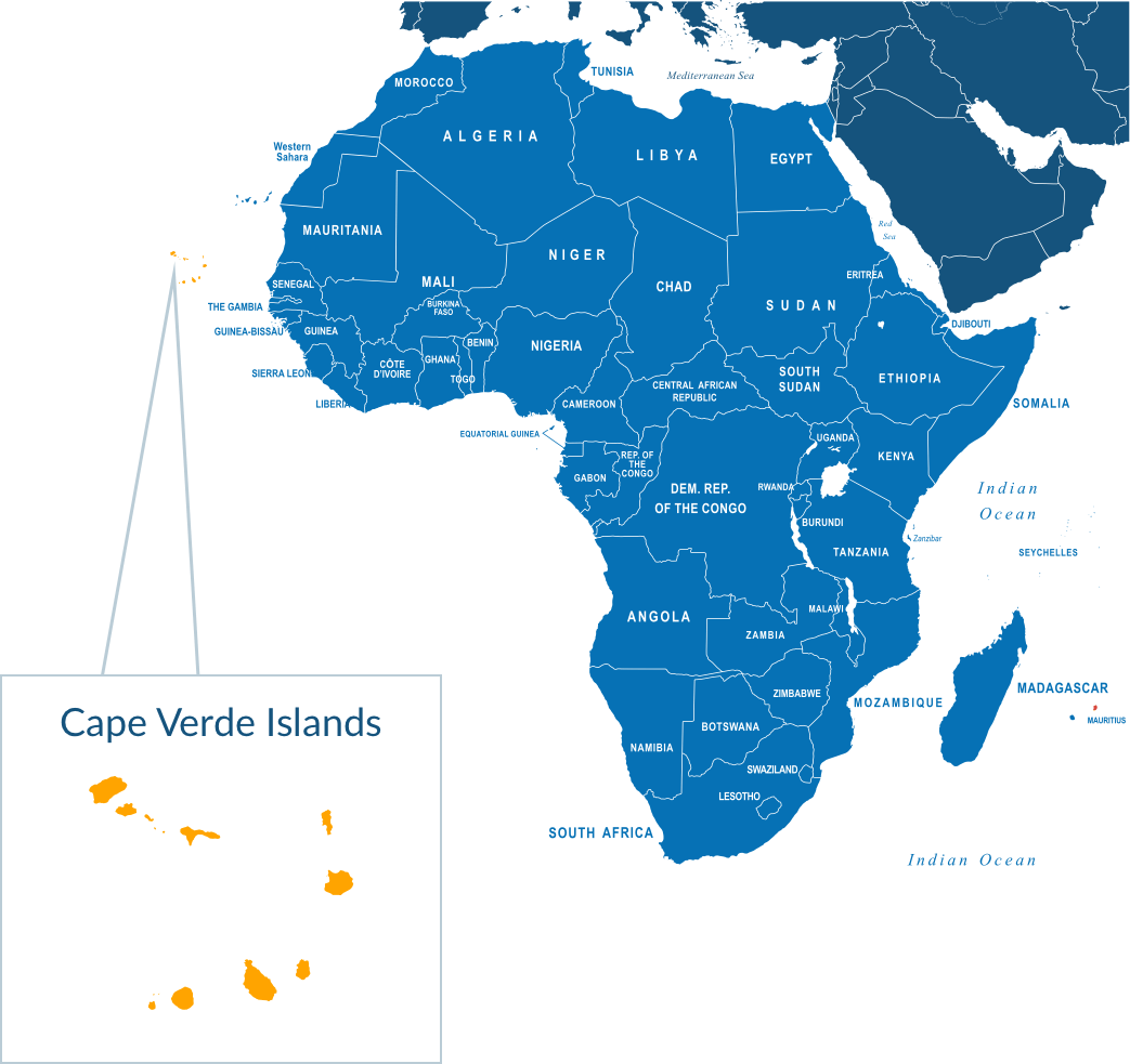 Parcel delivery to Cape Verde Islands