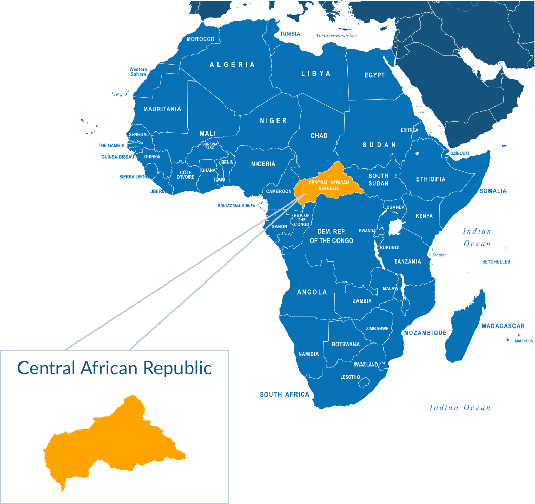 Parcel delivery to Central African Republic