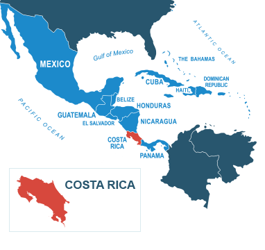 Parcel delivery to Costa Rica