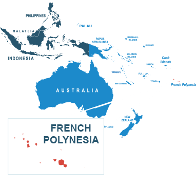 Parcel delivery to French Polynesia