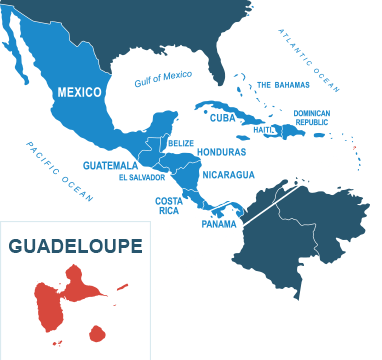 Parcel delivery to Guadeloupe