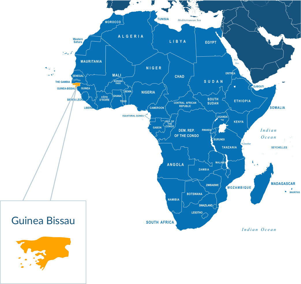 Parcel delivery to Guinea-Bissau