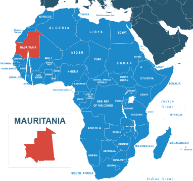 Parcel delivery to Mauritania