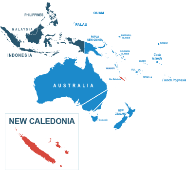 Parcel delivery to New Caledonia