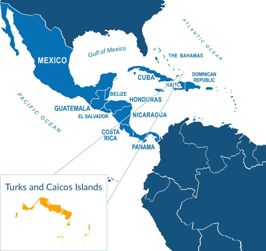 Parcel delivery to Turks & Caicos Islands