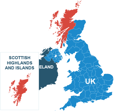 Parcel delivery to Scottish Highlands and Islands