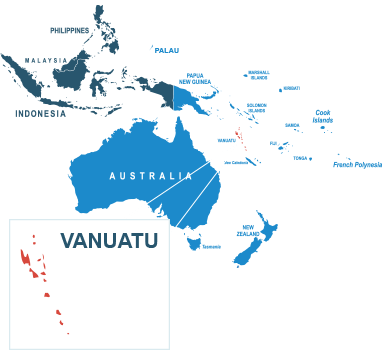 Parcel delivery to Vanuatu