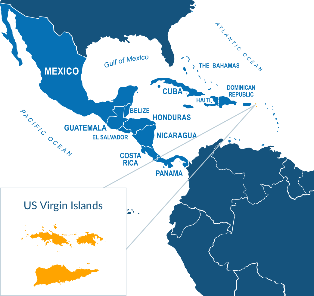 Parcel delivery to US Virgin Islands